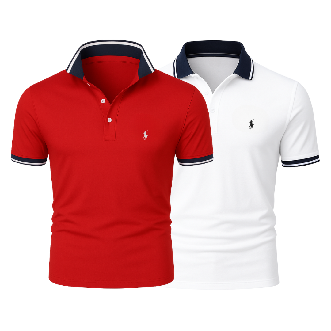 RL (KAUFE 1, ERHALTE 2) - Premiere Polo Shirt Kit – Professional Line by (2-Pack)